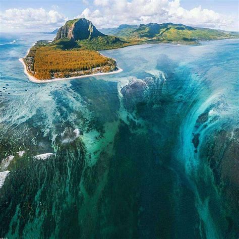 Underwater Waterfall Mauritius In The Indian Ocean Puzzle Factory