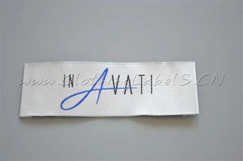 Custom Designer Woven Labels For Clothing Laser Cut Polyester Damask