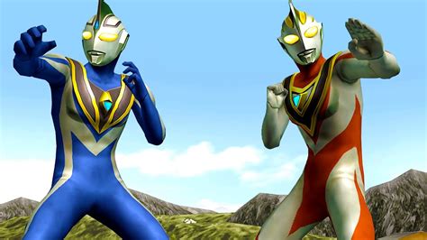 Ultraman Agul V2 And Ultraman Gaia V2 Tag Hd Remaster Battle Mode Play