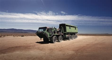 Army Oshkosh Pls Can Load Heavy Cargo In Minutes From The Safety Of Its