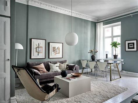 Home In Green And Grey Coco Lapine Design Popular Interior Design