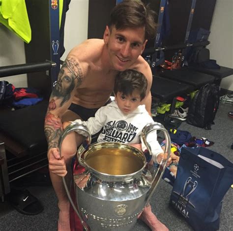 Lionel Messis Three Year Old Son Has Already Joined Barcelonas