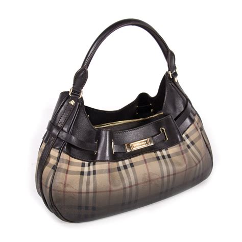 Shop Authentic Burberry Limited Edition Haymarket Hobo At Revogue For