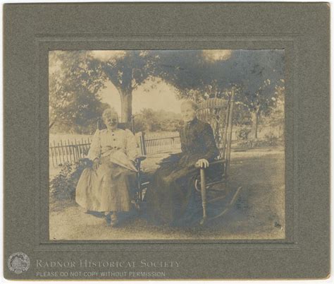 Mrs Grussinger And Her Daughter At 218 Lenoir Ave Radnor Historical