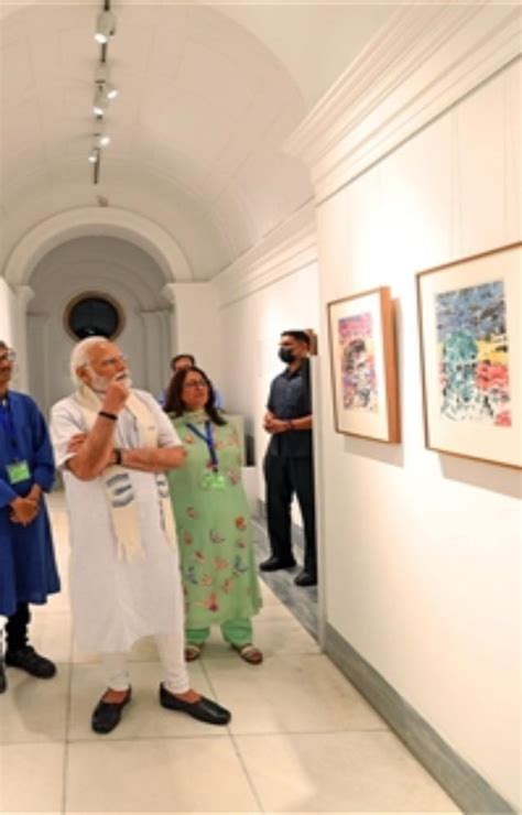 Prime Minister Narendra Modi Visits Jana Shakti Exhibition
