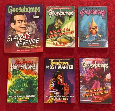 Set Of 6 Goosebumps Books By Rl Stine Etsy