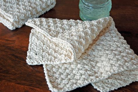 Instruction To Knit Cotton Washcloth And Add Crochet Edge Nourish And