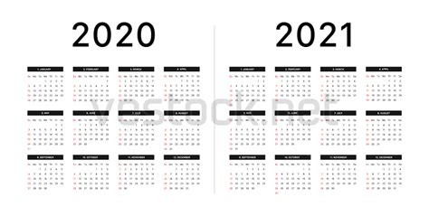 Download free printable 2021 calendar templates that you can easily edit and print using excel. Calendar 2020, 2021, Week starts on Sunday, Basic grid ...