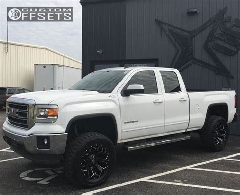 Wheel Offset 2014 Gmc Sierra 1500 Aggressive 1 Outside Fender