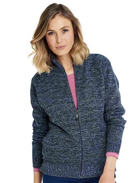 Knitted Fleece Lined Zip Cardigan Chums