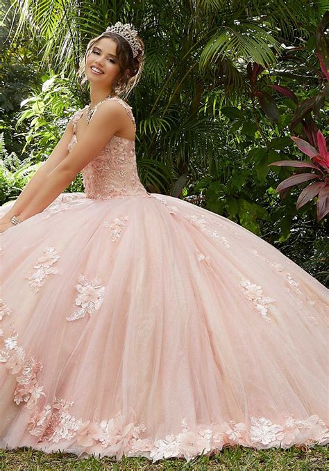 A Morilee Vizcaya Quinceañera Dress Available In Blue Pink Champagne