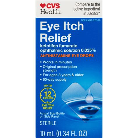Cvs Health 12 Hour Antihistamine Allergy Relief Eye Drops Pick Up In