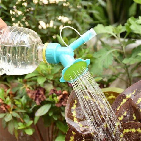 2in1 Watering Sprinkler Water Bottle Plastic Sprinkler Nozzle Flower