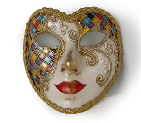 Full Face Venetian Mask Heart Mask With Harlequin Pattern Etsy Uk