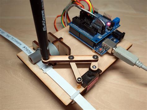 Mini Telegraph Arduino Writing Robot With Stepper Motor Open Source
