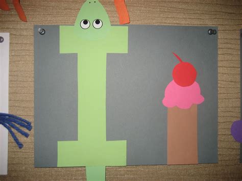 Ii Letter Of The Week Art Project Iguana And Ice Cream Alphabet