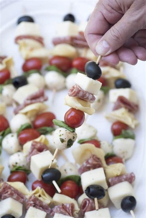 Antipasto Skewers Cold Party Appetizers Snacks Für Party Best