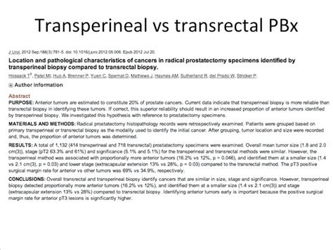 Roberto Miano Md Transperineal Prostate Biopsy State Of The Art