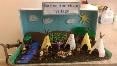 Native American Diorama Native American Projects School Projects