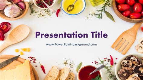 Food PowerPoint Background Template PowerPoint Background