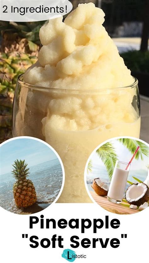 2 Ingredient Healthy Pineapple Soft Serve Pineapple Soft Serve