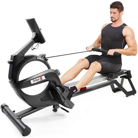 Dripex Magnetic Rowing Machine With 15 Level Digital Resistance Lcd
