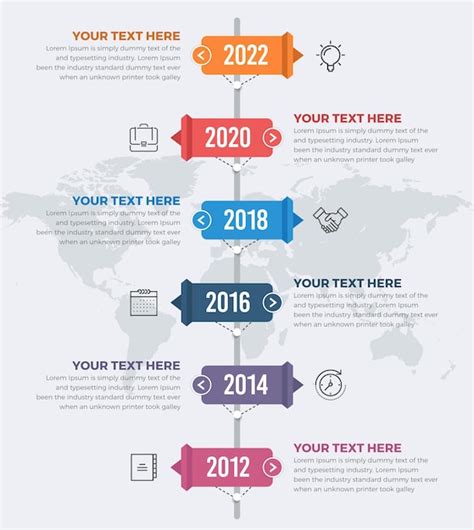 Premium Vector Vertical Timeline Infographics