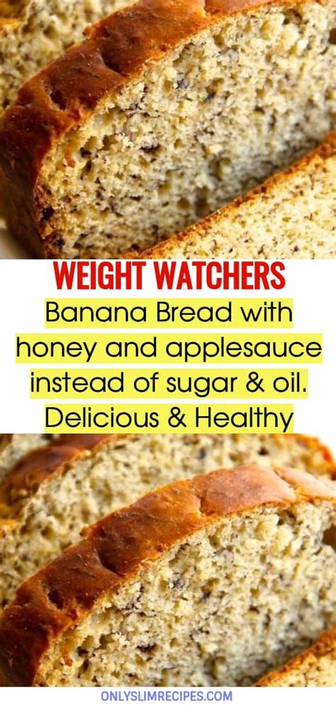 Banana Bread with honey and applesauce instead of sugar ...