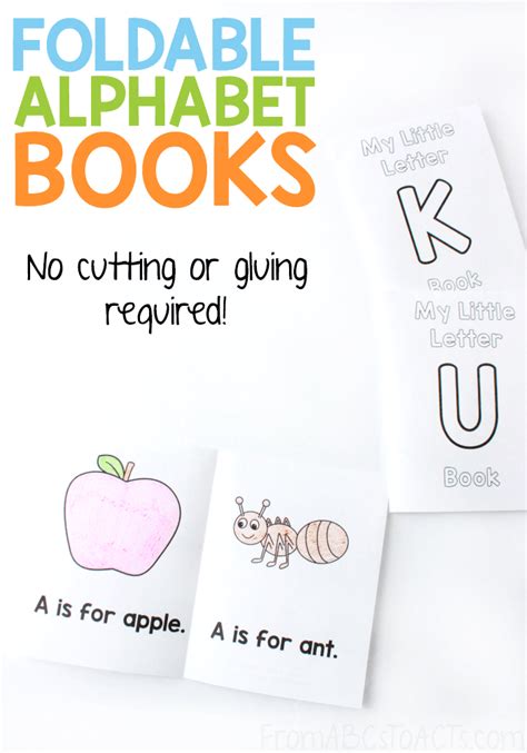 Foldable Alphabet Books From Abcs To Acts
