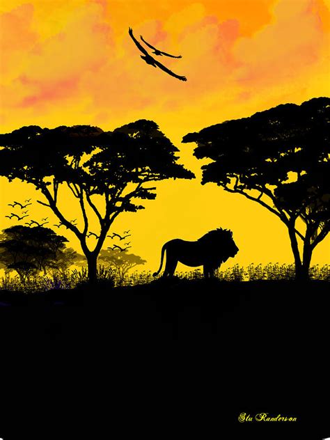 African Sunset Digital Art By Stu Randerson Fine Art America