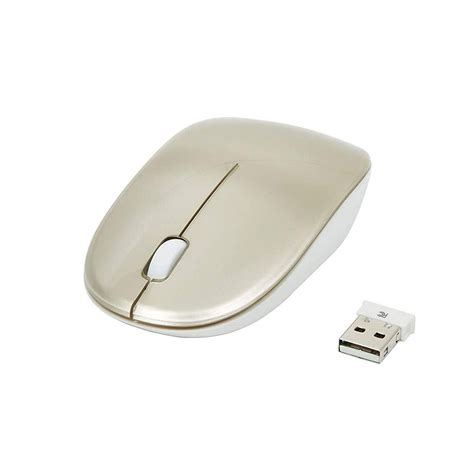 Staples 2805661 Wireless Optical Mouse Gold