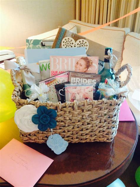 Pin By Brittany Hancock On Wedding Stuff Engagement Gift Baskets