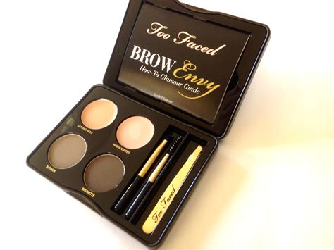 Too Faced Brow Envy Brow Shaping And Defining Kit Review Swatches Inside