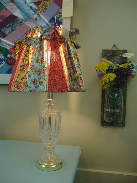 Upcycle An Old Lamp Using Fabric Scraps Old Lamps Fabric Scraps Lamp