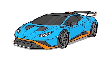 How To Draw A Lamborghini Huracan Sto Drawing Lambo Huracan 2020