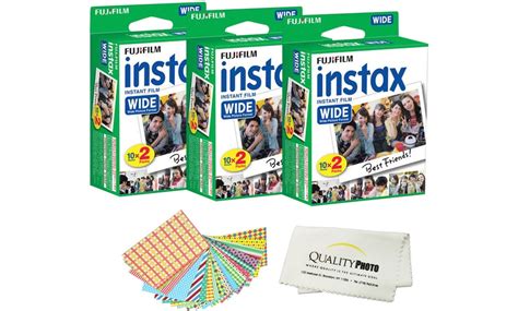 Instax Wide Film W Frame Stickers 20 40 60 80 Or 100 Pack