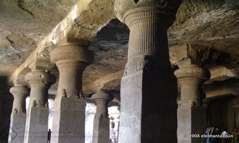 Pillar Inside Elephanta Cave 1