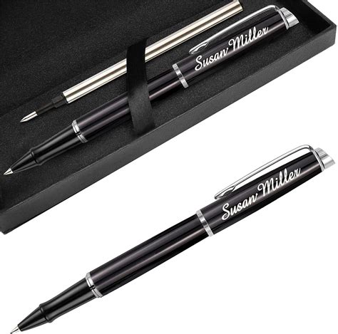 Personalised Pens Custom Engraved Gel Ink Rollerball Penswriting Pen
