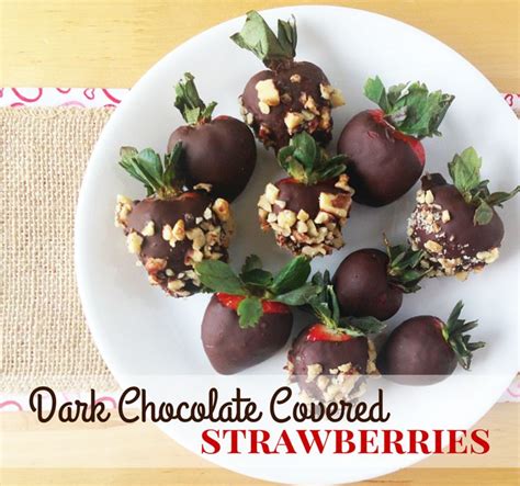 Dark Chocolate Covered Strawberries The Small Town Foodie Recipe