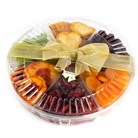 6 Section Dried Fruit Platter 2 Lb Platter • Dried Fruit T Baskets