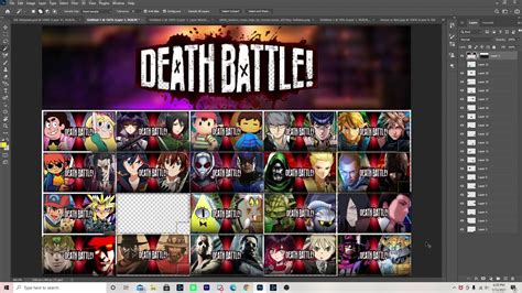 Making Thumbnails For Death Battle Season 8 Template Youtube