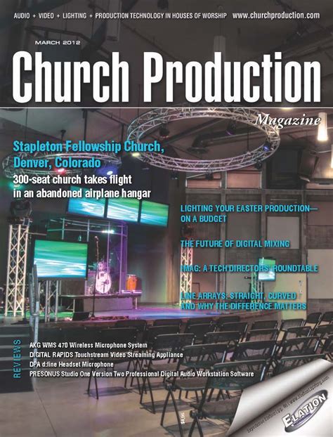 Pick Of The Hits Akg In Church Production Magazine March 2012