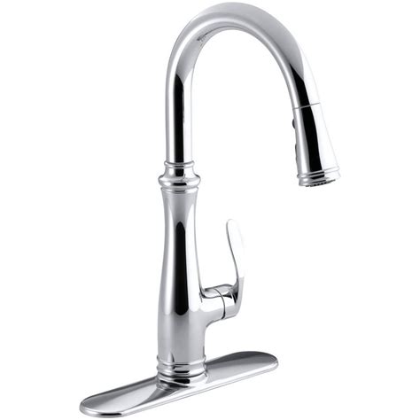 Cool designer, pull down, stainless steel taps & more. KOHLER Bellera Single-Handle Pull-Down Sprayer Kitchen ...
