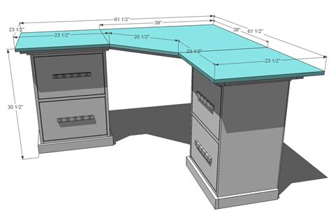 Best computer desk plans diy from ana white. Office Corner Desktop Plans | Diy furniture plans, Desk ...