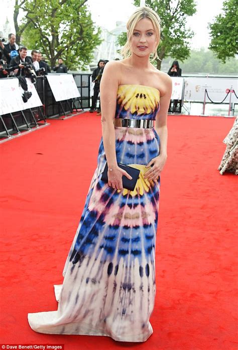 Tv Baftas Laura Whitmore Is A Vision On The Red Carpet Daily Mail Online