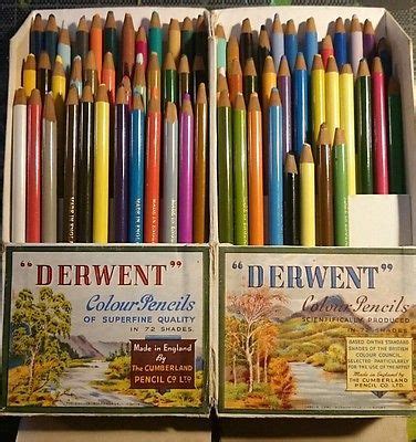 Derwent Rexel Cumberland Colored Pencils Series N Vintage Rare Derwent Colored Pencils