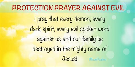 Protection Prayer against every power of darkness!