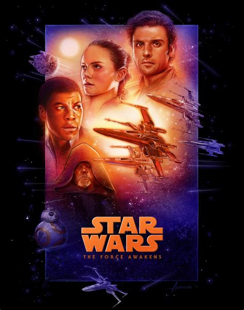 The Force Awakens Special Edition Tribute Poster Adamschickling