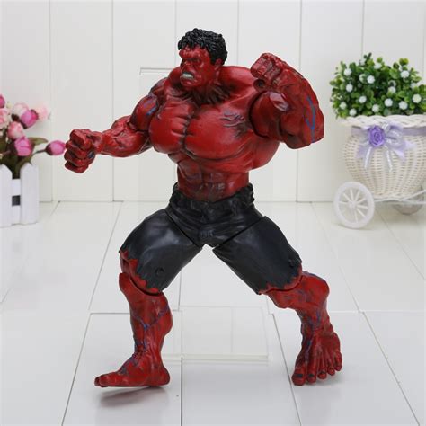 Red Hulk 10 26cm Action Figure The Avengers Pvc Figure Toy Hands Adjusted In Action And Toy