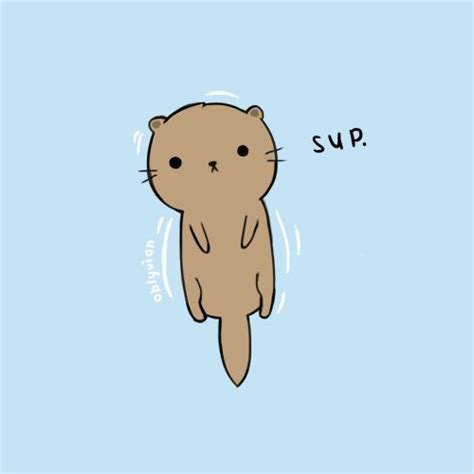 Cute Otter Cute Kawaii Otters Cute Otter Drawing Kawaii Anime Manga